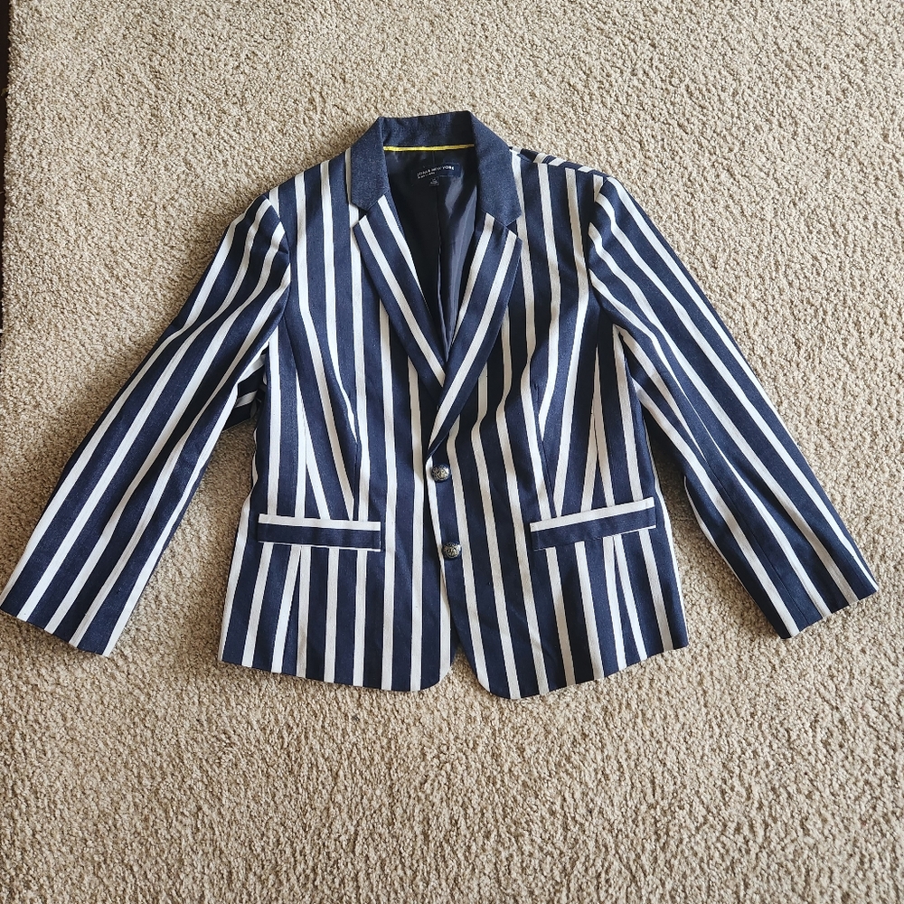 Jones New York Striped Blazer - size 14
